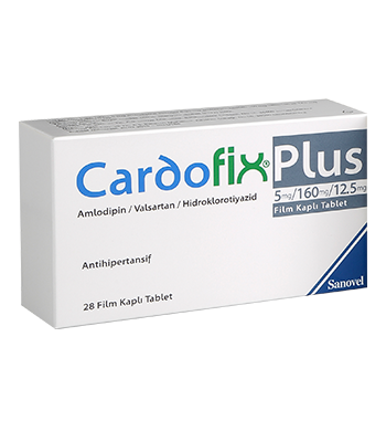 CARDOFIX PLUS 5/160/12,5 MG 28 FILM KAPLI TABLET 1 CARDOFIX PLUS 5 160 125 MG 28 FILM KAPLI TABLET 20286