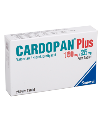 CARDOPAN PLUS 160 /25 MG 28 FILM TABLET 1 CARDOPAN PLUS 160 25 MG 28 FILM TABLET 20292