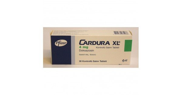 CARDURA XL 4 MG 30 KONTROLLU SALIM TABLETI 1 CARDURA XL 4 MG 30 KONTROLLU SALIM TABLETI 20299