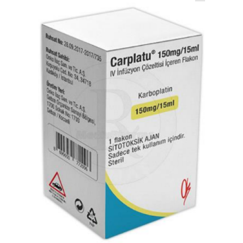 CARPLATU 150 MG/15 ML INFUZYON COZELTISI ICEREN FLAKON 1 CARPLATU 150 MG 15 ML INFUZYON COZELTISI ICEREN FLAKON 20304