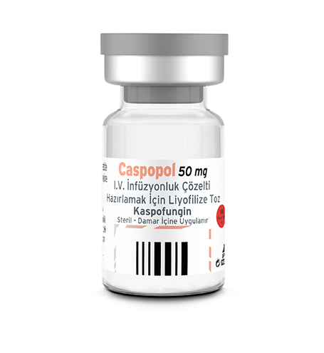 CASPOPOL 50 MG IV INFUZYONLUK COZELTI HAZIRLAMAK ICIN LIYOFILIZE TOZ 1 CASPOPOL 50 MG IV INFUZYONLUK COZELTI HAZIRLAMAK ICIN LIYOFILIZE TOZ 20320