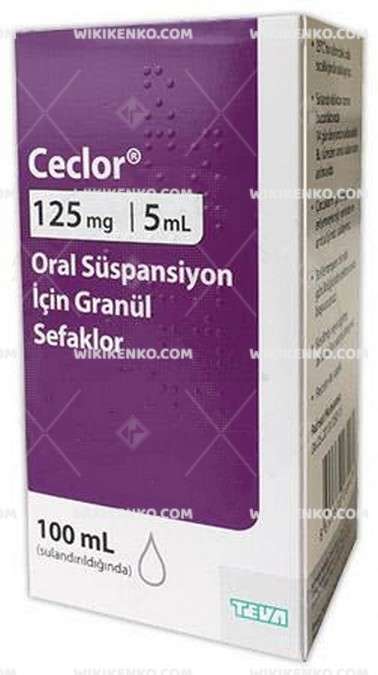 CECLOR 125 MG ORAL SUSPANSIYON ICIN GRANUL 1 CECLOR 125 MG ORAL SUSPANSIYON ICIN GRANUL 28211