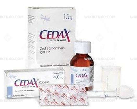 CEDAX 36 MG/ML ORAL SUS. ICIN TOZ 60 ML 1 CEDAX 36 MG ML ORAL SUS. ICIN TOZ 60 ML 28219