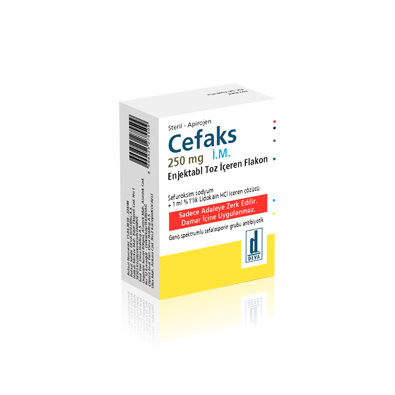 CEFAKS 250 MG IM ENJ. TOZ ICEREN FLAKON 1 CEFAKS 250 MG IM ENJ. TOZ ICEREN FLAKON 20340