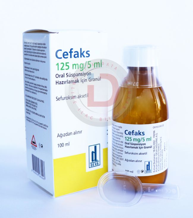 CEFAKS 5 ML 125 MG 100 ML SUSPANSIYON 1 CEFAKS 5 ML 125 MG 100 ML SUSPANSIYON 20342