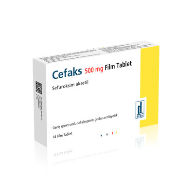 CEFAKS 500 MG 14 FILM TABLET 1 CEFAKS 500 MG 14 FILM TABLET 20345