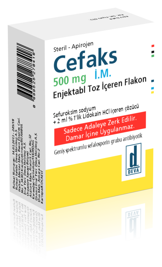 CEFAKS 500 MG IM ENJEKTABL TOZ ICEREN FLAKON 1 CEFAKS 500 MG IM ENJEKTABL TOZ ICEREN FLAKON 20347