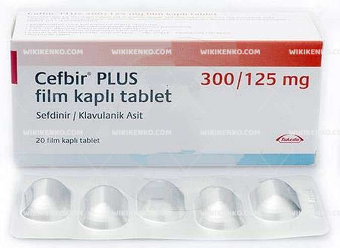 CEFBIR PLUS 300/125 MG 20 FILM KAPLI TABLET 1 CEFBIR PLUS 300 125 MG 20 FILM KAPLI TABLET 28251