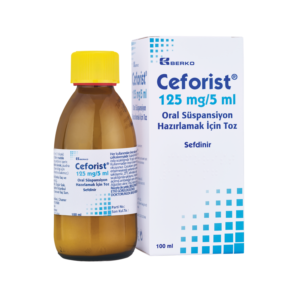 CEFORIST 125 MG/5 ML ORAL SUSPANSIYON HAZIRLAMAK ICIN TOZ (100 ML) 1 CEFORIST 125 MG 5 ML ORAL SUSPANSIYON HAZIRLAMAK ICIN TOZ 100 ML 20365