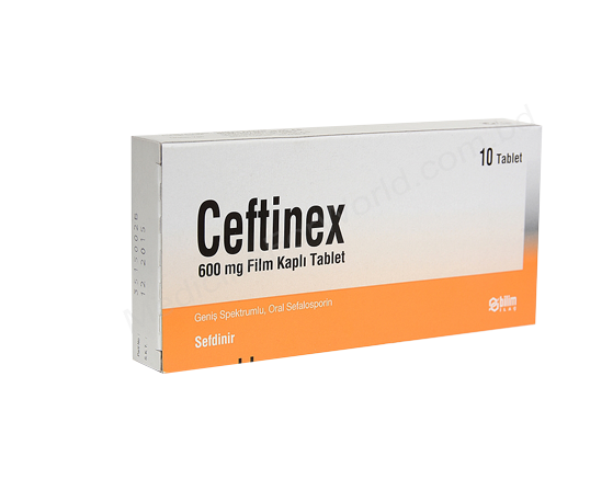 CEFTİNEX 600 MG FİLM KAPLI TABLET (14 TABLET) 1 CEFTINEX 600 MG FILM KAPLI TABLET 14 TABLET 20373