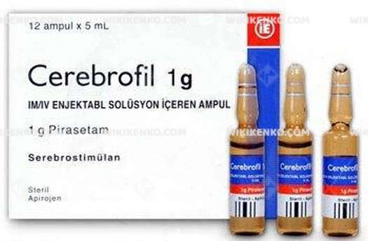 CEREBROFIL 1 GR 5 ML 12 AMPUL 1 CEREBROFIL 1 GR 5 ML 12 AMPUL 28343