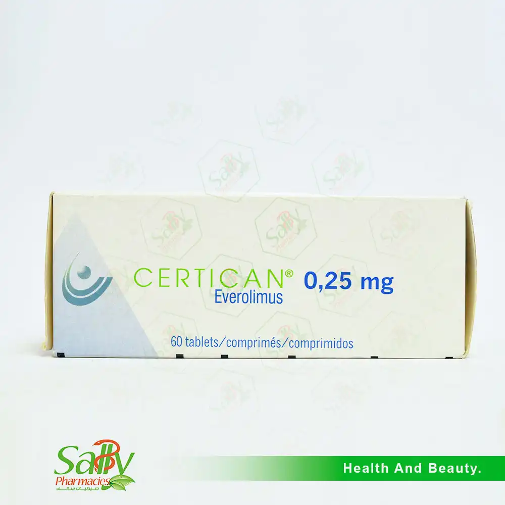 CERTICAN 0,25 MG 60 TABLET 1 CERTICAN 025 MG 60 TABLET 20391