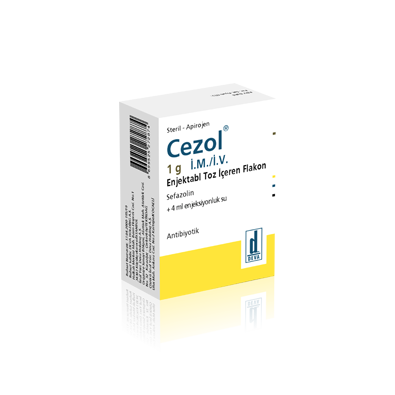 CEZOL IM/IV 1 GR 1 FLAKON 1 CEZOL IM IV 1 GR 1 FLAKON 20403