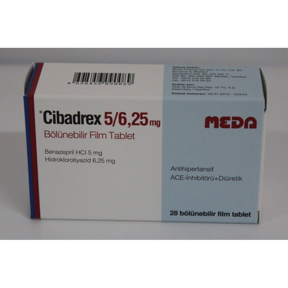 CIBADREX 5 MG 28 TABLET 1 CIBADREX 5 MG 28 TABLET 28385