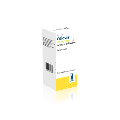 CIFLOSIN 200 MG/100 ML IV INF.SOLUSYONU 1 CIFLOSIN 200 MG 100 ML IV INF.SOLUSYONU 28386
