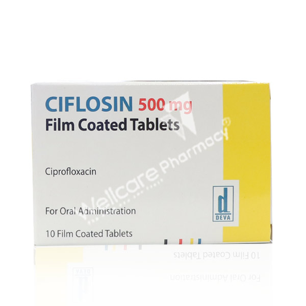 CIFLOSIN 500 MG 10 FILM TABLET 1 CIFLOSIN 500 MG 10 FILM TABLET 20421