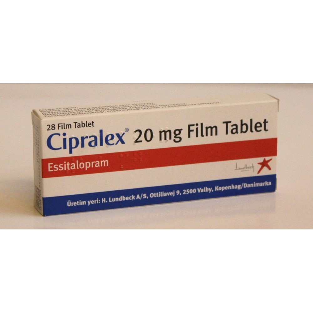CIPRALEX 20 MG 28 FILM TABLET 1 CIPRALEX 20 MG 28 FILM TABLET 20439