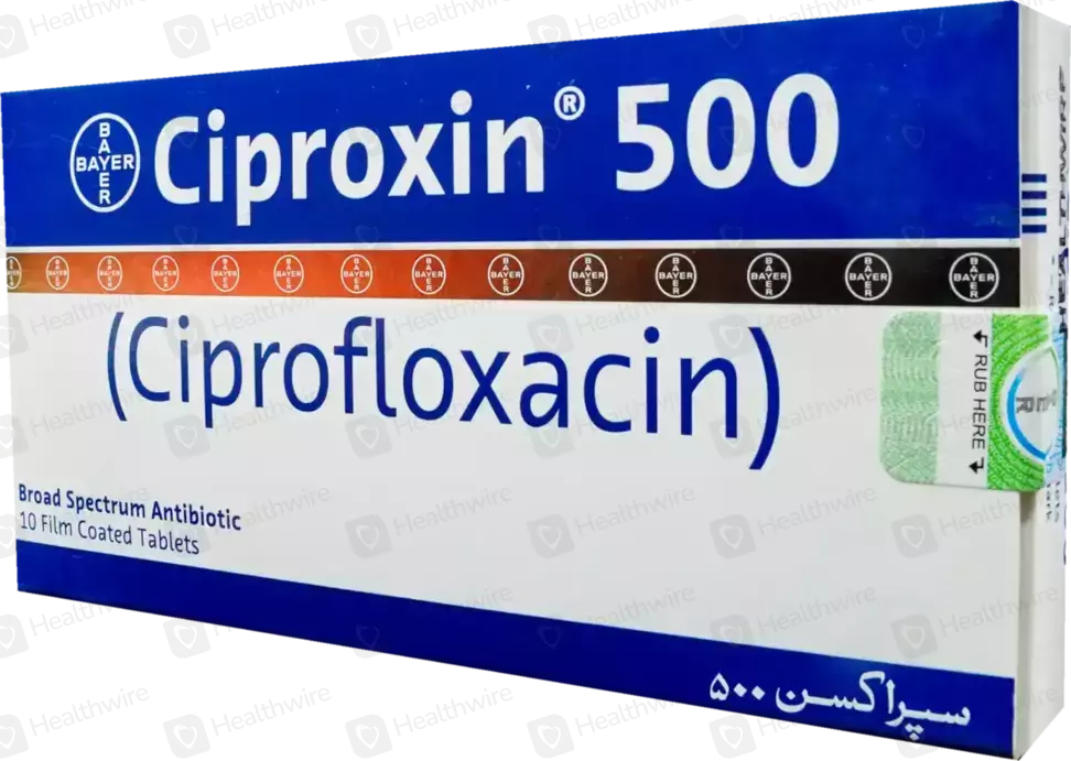 CIPROXIN 500 MG 10 TABLET 1 CIPROXIN 500 MG 10 TABLET 28418
