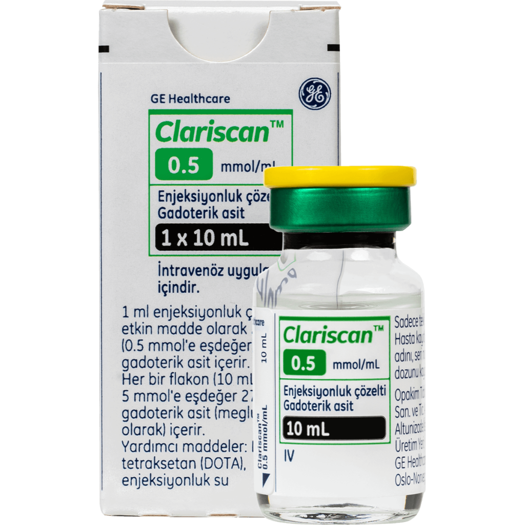 CLARISCAN 0.5 MMOL/ML ENJEKSIYONLUK COZELTI (1X10 ML FLAKON) 1 CLARISCAN 0.5 MMOL ML ENJEKSIYONLUK COZELTI 1X10 ML FLAKON 20469