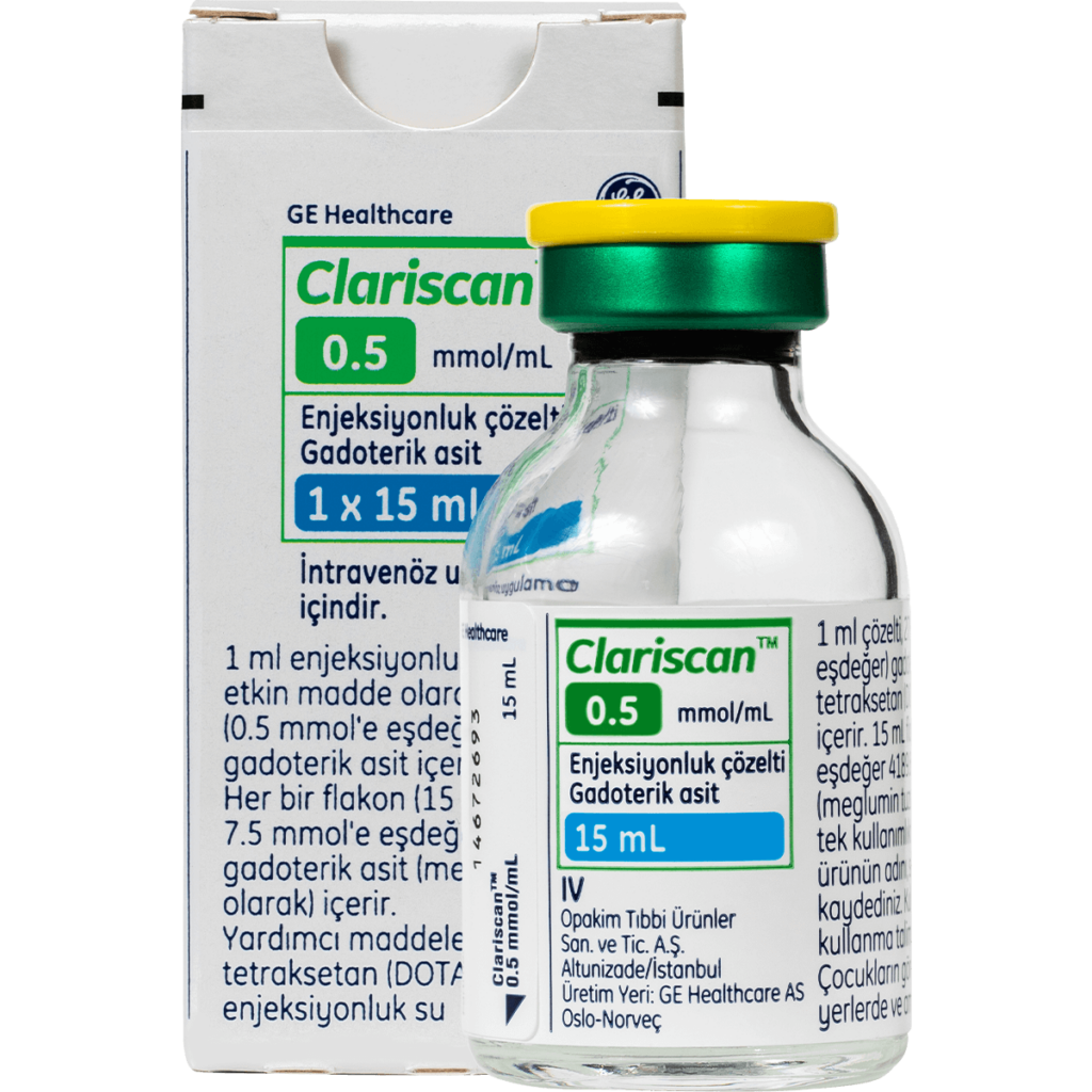 CLARISCAN 0.5 MMOL ML ENJEKSIYONLUK COZELTI 1X15 ML FLAKON 20470