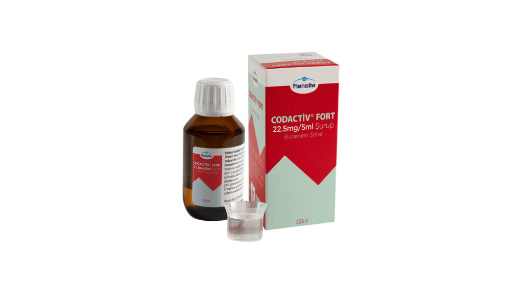 CODACTIV FORT 22,5 MG/ 5 ML SURUP 100 ML 1 CODACTIV FORT 225 MG 5 ML SURUP 100 ML 20534