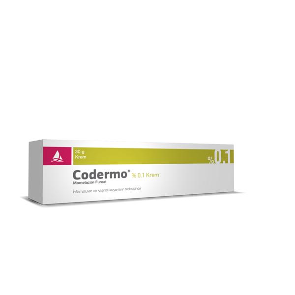 CODERMO %0,1 KREM 30 GR 1 CODERMO 01 KREM 30 GR 20536