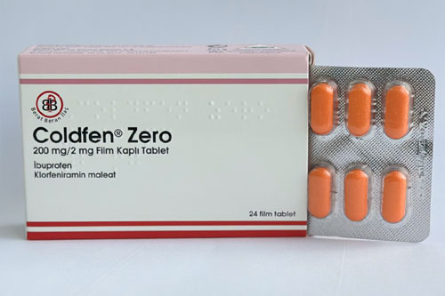 COLDFEN ZERO 200 MG / 2 MG FILM KAPLI TABLET (24 TABLET) 1 COLDFEN ZERO 200 MG 2 MG FILM KAPLI TABLET 24 TABLET 20566