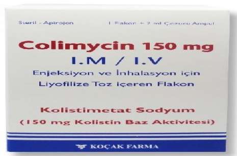 COLIMYCIN 150 MG IM/IV ENJ. VE INHALASYON ICIN LIYOFILIZE TOZ ICEREN FLAKON 1 COLIMYCIN 150 MG IM IV ENJ. VE INHALASYON ICIN LIYOFILIZE TOZ ICEREN FLAKON 28551