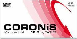 CORONIS 12,5 MG 28 TABLET 1 CORONIS 125 MG 28 TABLET 20617