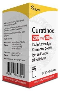 CURATINOX 50 MG 10 ML IV INFUZYON ICIN KONSANTRE COZELTI ICEREN 1 FLAKON 20670