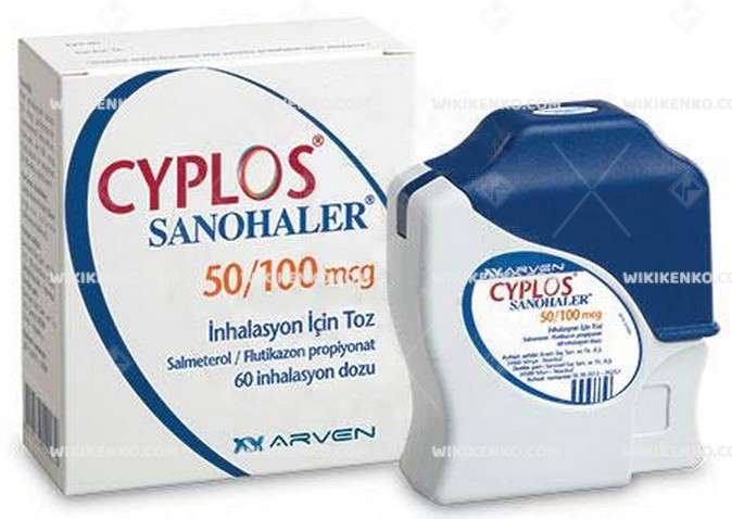 CYPLOS SANOHALER 50/100 MCG INHALASYON ICIN TOZ 60 DOZ 1 CYPLOS SANOHALER 50 100 MCG INHALASYON ICIN TOZ 60 DOZ 28710