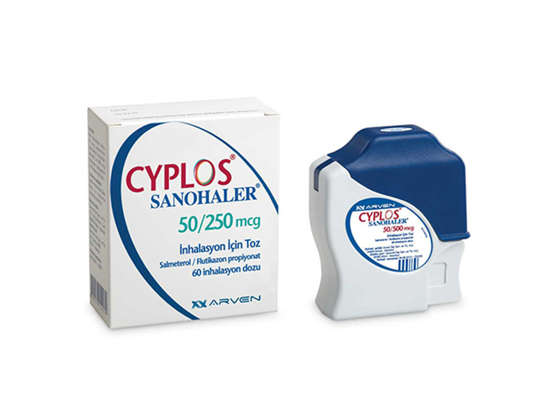 CYPLOS SANOHALER 50/250 MCG INHALASYON ICIN TOZ 60 DOZ 1 CYPLOS SANOHALER 50 250 MCG INHALASYON ICIN TOZ 60 DOZ 28713
