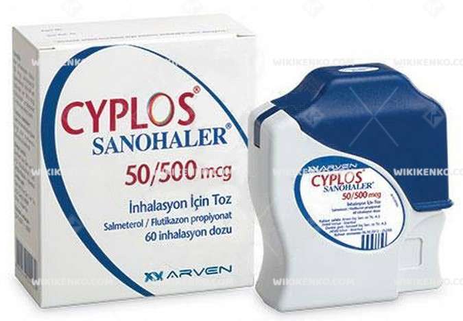CYPLOS SANOHALER 50/500 MCG INHALASYON ICIN TOZ 60 DOZ 1 CYPLOS SANOHALER 50 500 MCG INHALASYON ICIN TOZ 60 DOZ 28715