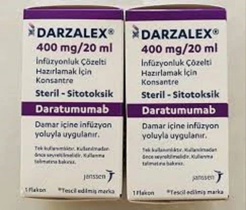 DARZALEX 400 MG/20 ML INFUZYONLUK COZELTI HAZIRLAMAK ICIN KONSANTRE 1 DARZALEX 400 MG 20 ML INFUZYONLUK COZELTI HAZIRLAMAK ICIN KONSANTRE 20719
