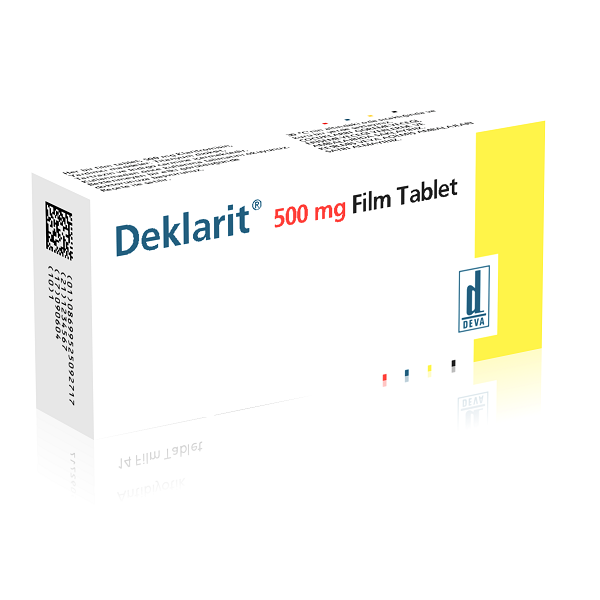 DEKLARIT 500 MG 14 FILM TABLET 1 DEKLARIT 500 MG 14 FILM TABLET 20742