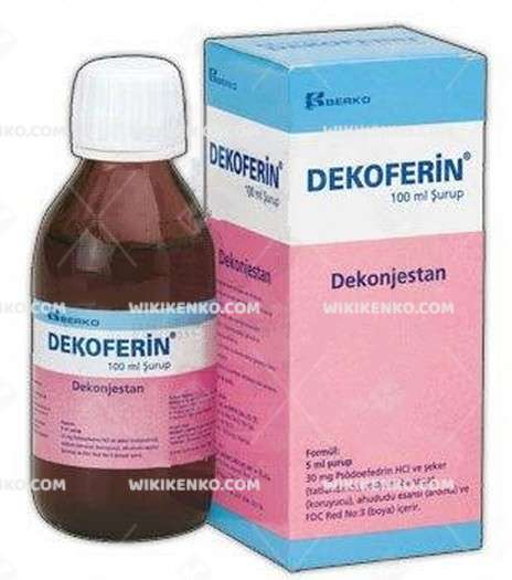 DEKOFERIN SURUP 100 ML 1 DEKOFERIN SURUP 100 ML 28776