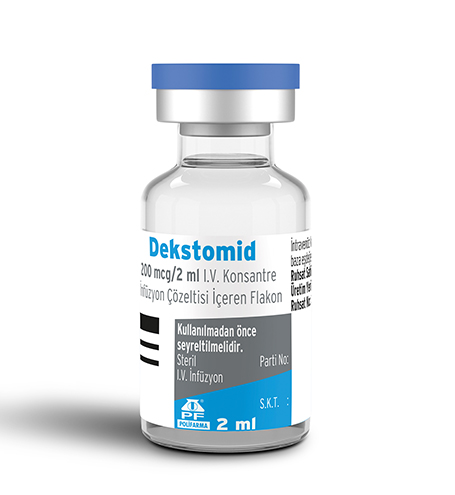 DEKSTOMID 200 MCG / 2 ML I.V. KONSANTRE INFUZYON COZELTISI ICEREN FLAKON (5 FLAKON) 1 DEKSTOMID 200 MCG 2 ML I.V. KONSANTRE INFUZYON COZELTISI ICEREN FLAKON 5 FLAKON 20752