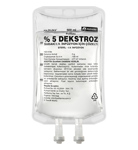 DEKSTROZ 500 ML SOLUSYON(SETSIZ) 1 DEKSTROZ 500 ML SOLUSYONSETSIZ 19018