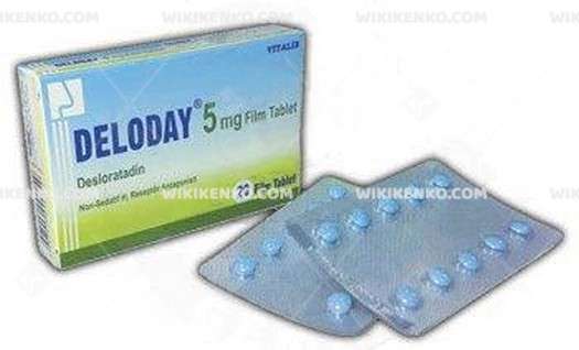DELODAY 5 MG 20 FILM TABLET 1 DELODAY 5 MG 20 FILM TABLET 20789