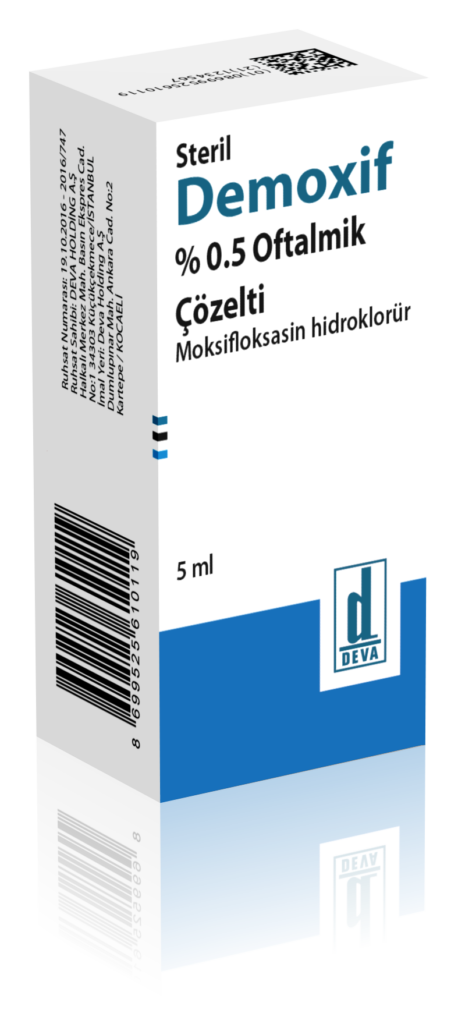DEMOXIF %0,5 STERIL OFTALMIK COZELTI 5 ML 1 DEMOXIF 05 STERIL OFTALMIK COZELTI 5 ML 20805