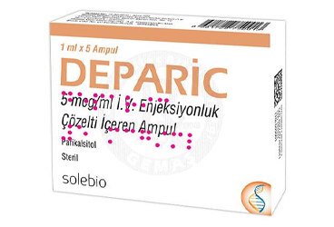 DEPARIC 5 MCG/ML ENJEKSIYONLUK COZELTI ICEREN AMPUL (1 ML 5 AMPUL) 1 DEPARIC 5 MCG ML ENJEKSIYONLUK COZELTI ICEREN AMPUL 1 ML 5 AMPUL 28832