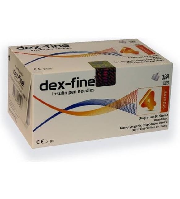 DEXFINE 4 MM 31G INSULIN KALEM UCU 1 DEXFINE 4 MM 31G INSULIN KALEM UCU 20897