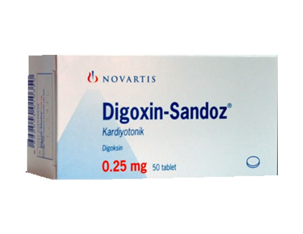 DIGOXIN 0,25 MG 50 TABLET 1 DIGOXIN 025 MG 50 TABLET 29045