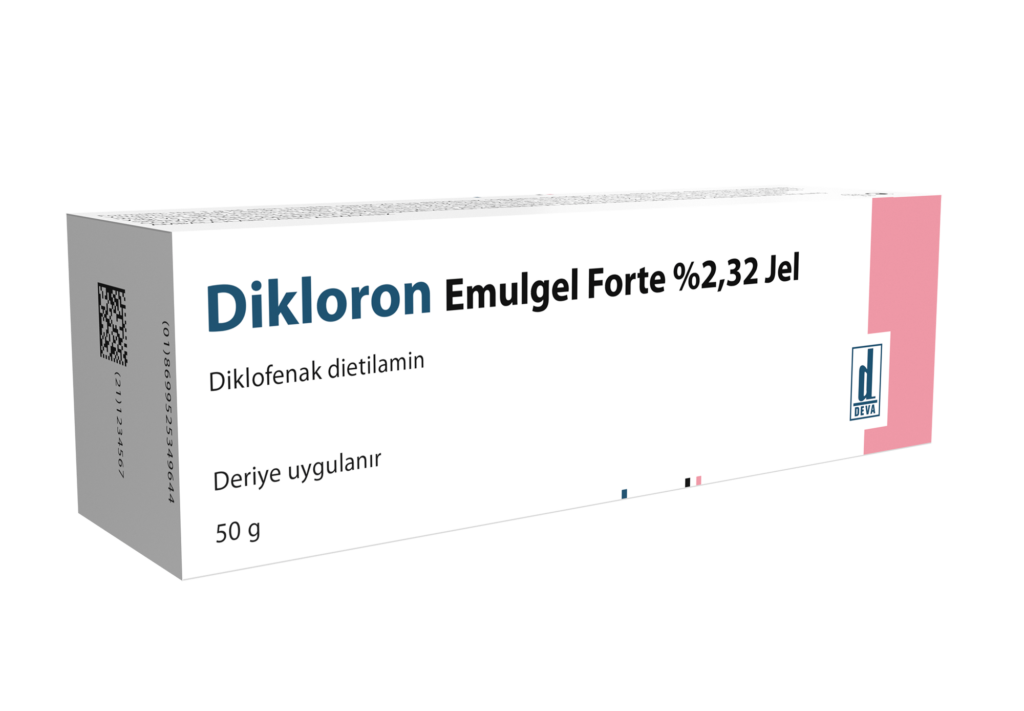 DIKLORON EMULGEL FORTE %2.32 JEL (50 G) 1 DIKLORON EMULGEL FORTE 2.32 JEL 50 G 21019