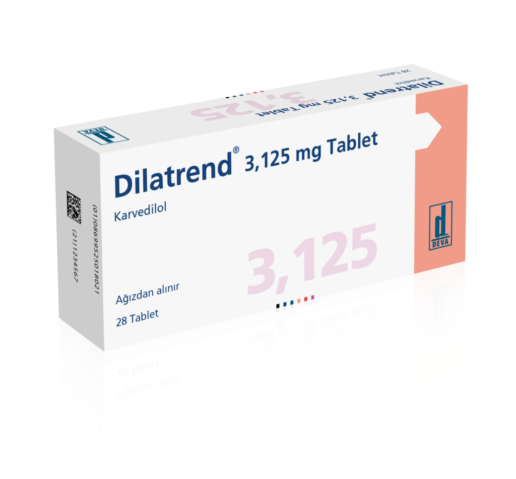 DILATREND 3,125 MG TABLET (28 TABLET) 1 DILATREND 3125 MG TABLET 28 TABLET 21024