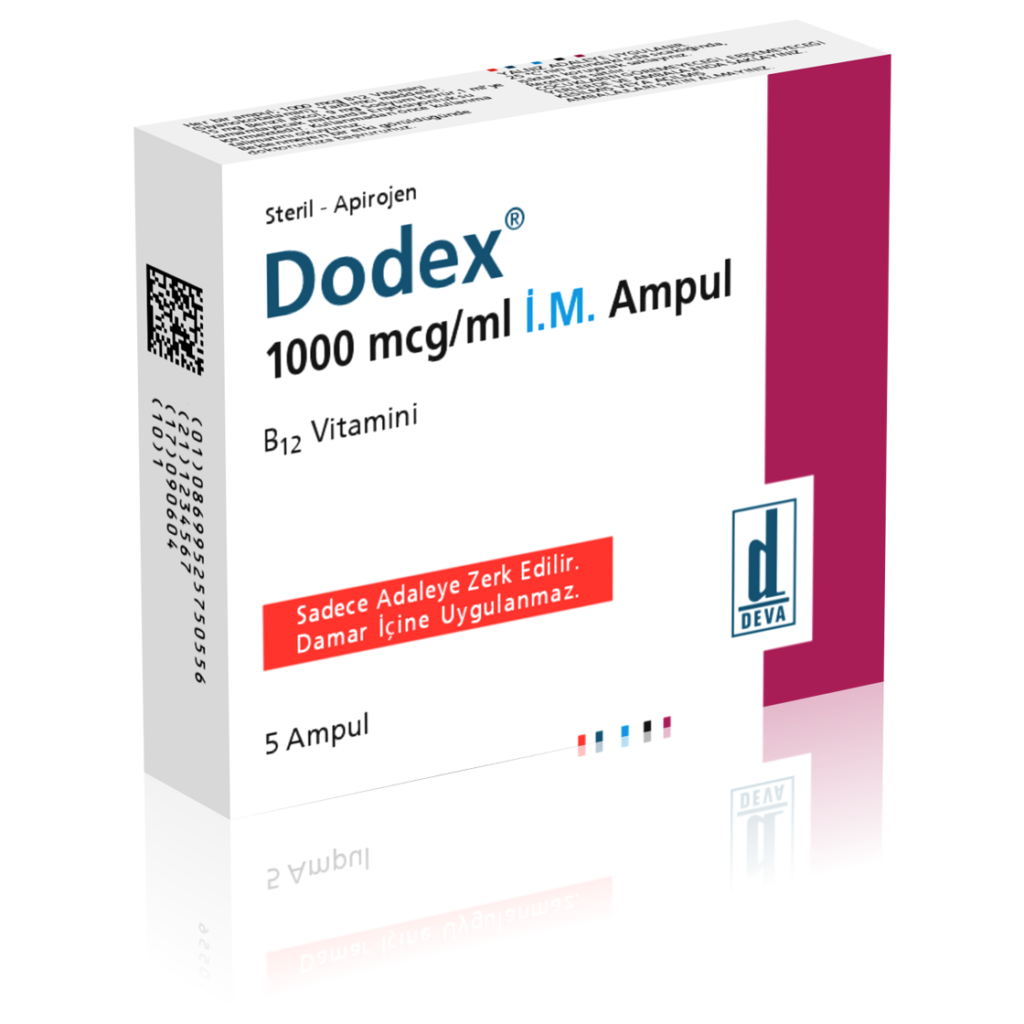 DODEX 1 ML 1000 MCG 5 AMPUL 1 DODEX 1 ML 1000 MCG 5 AMPUL 21056