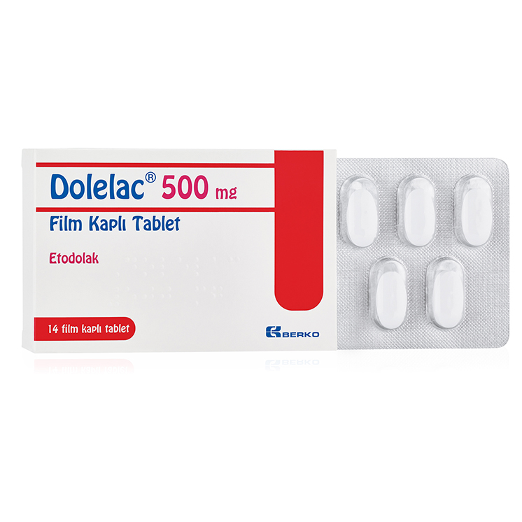 DOLELAC 500 MG FILM KAPLI TABLET (14 TABLET) 1 DOLELAC 500 MG FILM KAPLI TABLET 14 TABLET 21064