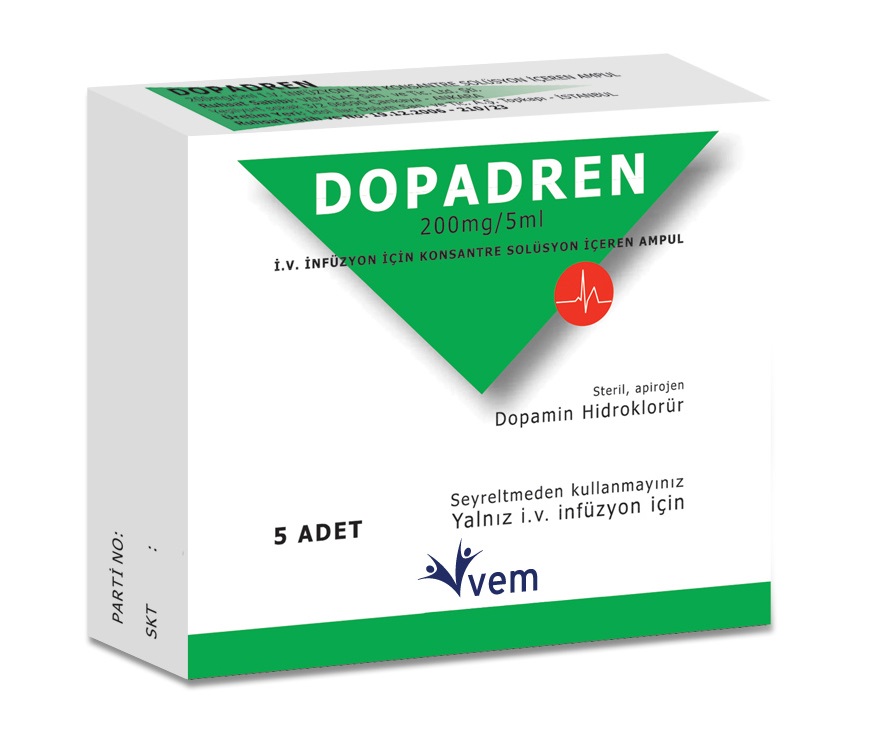 DOPADREN 200 MG/5 ML ENJEKSIYONLUK SOLUSYON ICEREN 5 AMPUL 1 DOPADREN 200 MG 5 ML ENJEKSIYONLUK SOLUSYON ICEREN 5 AMPUL 21088