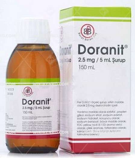 DORANIT 2,5 MG/5 ML 150 ML SURUP 1 DORANIT 25 MG 5 ML 150 ML SURUP 21099