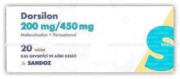 DORSILON 200 MG 20 TABLET 1 DORSILON 200 MG 20 TABLET 21101